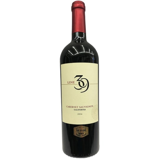 Line 39 Cabernet Sauvignon - 750mL - Our Cabernet Sauvignon exhibits rich fruit flavors of currant, blackberry and ripe plum with hints of black tea on the palate. The wine finishes with subtle, smooth tannins that don't overpower this easy-to-drink Cab.