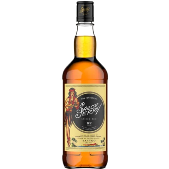 Sailor Jerry Spiced Rum - 750mL - Sailor Jerry Spiced Rum was developed after loads of historical research into maritime rums. The all-natural spices and flavors we chose give our rum a rich, smooth taste characterized by top notes of vanilla and cinnamon.