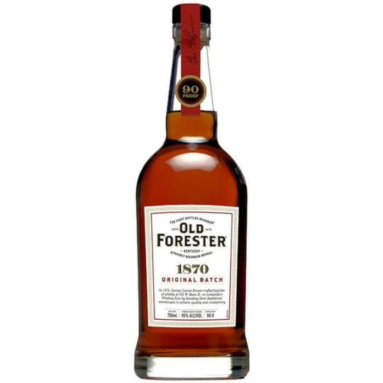 Old Forester 1870 Original Batch Bourbon - 750mL - Very bright and lively with its fruity and floral notes at the forefront. Underneath, vanilla and caramel provide the base and a delightful amount of oak is mixed in. This a bourbon that actually tastes like it smells. It's a delightful mingling of vibrant fruit flavors.