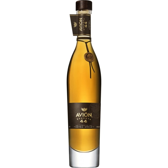 Avion Reserva 44 Extra Añejo Tequila - 750mL - Avión Reserva 44 is the world's finest extra Añejo tequila – a spirit that the most demanding of tequila connoisseurs and high-end whiskey drinkers will fully appreciate. Reserva 44 is hand bottled and carefully filled into a fire-polished crystal bottle and luxury gift box.