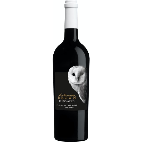 Z. Alexander Brown Uncaged Red Blend - 750mL - Dark garnet in the glass, commanding aromas of blueberry, caramel and toasted oak preview a bold, mouth-filling palate stacked with concentrated layers of ripe dark fruit, black cherry and milk chocolate.