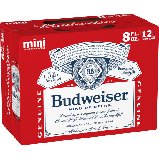 Budweiser 12pk 8oz cans - 