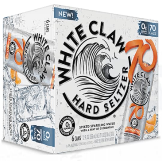 White Claw 70 Clementine - 6 Cans/ 12oz - 