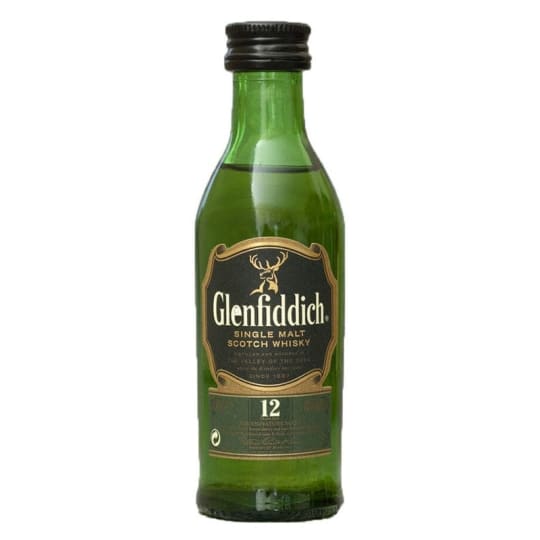 Glenfiddich 12 Year Old Single Malt Scotch Whiskey - 50mL - 