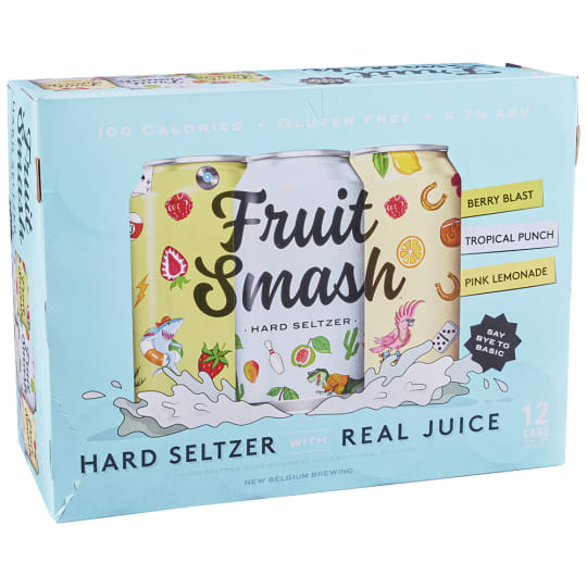 Fruit Smash Hard Seltzer - 12 cans / 12oz - 