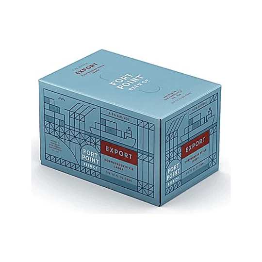 Fort Point Export Lager - 6 cans / 12oz - 
