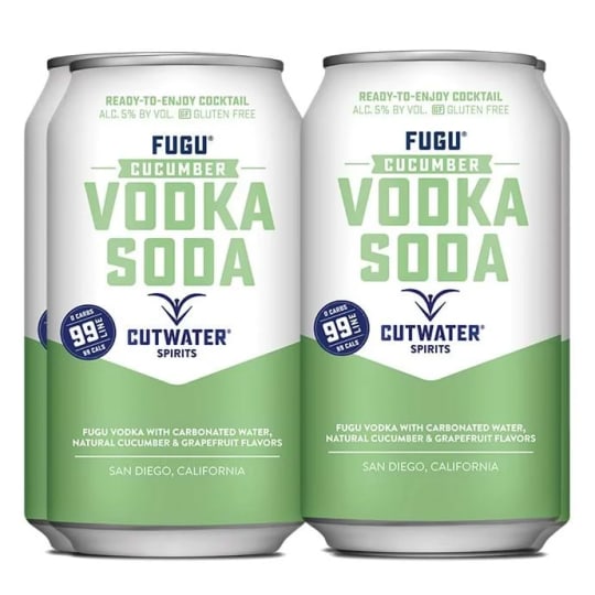 Cutwater Cucumber Vodka Soda - 4 cans / 12oz - 
