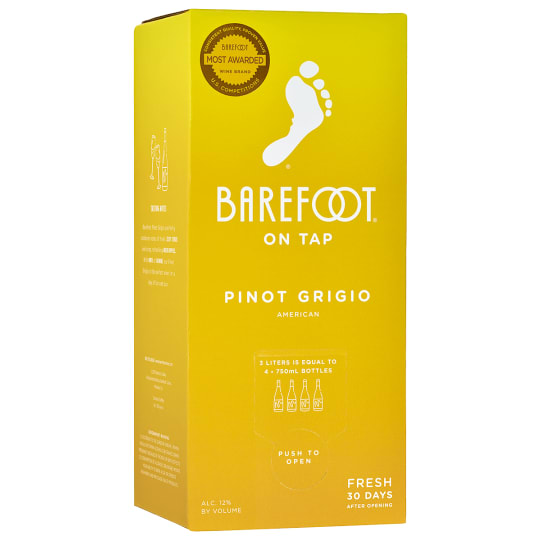 Barefoot On Tap Pinot Grigio - 3L - 