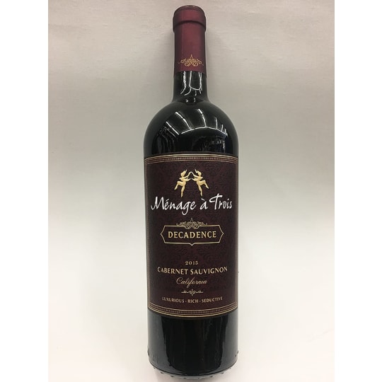 Menage A Trois Decadence Cabernet Sauvignon - 750ml Bottle - 