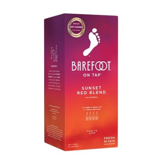 Barefoot Sunset Red Blend - 3L Box - 