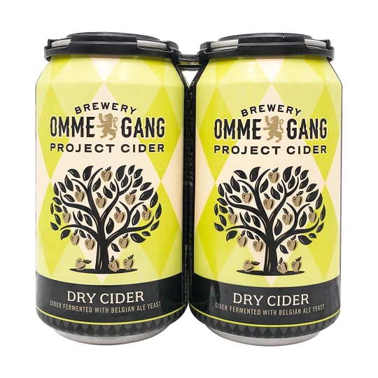 Ommegang Dry Cider 4 x 12oz Cans - Bright, fresh flavors of ripe melon, pear & citrus zest accompany a lively, pleasant tartness. 6.5% ABV.