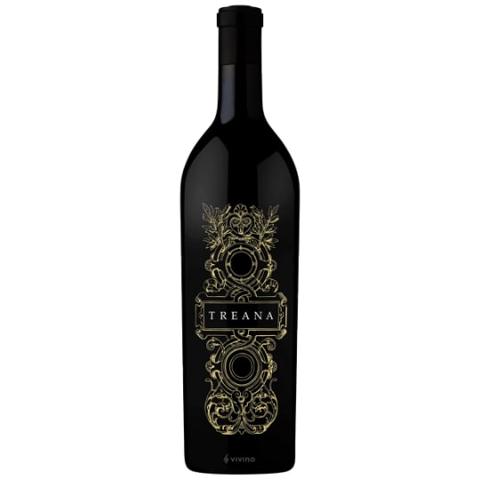 Treana Cabernet Sauvignon Syrah - 750mL - "Deep blackberry nose; smooth, dense and rich with ripe fruit and vanilla oak; velvety texture and a long, opulent finish. 75% Cabernet Sauvignon, 25% Syrah."