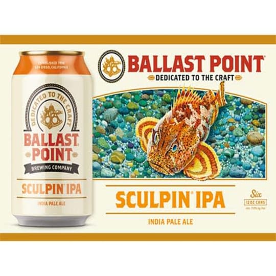 Ballast Point Sculpin 12oz 6 pack cans Delivery in Brooklyn, NY Thrifty Beverage Center