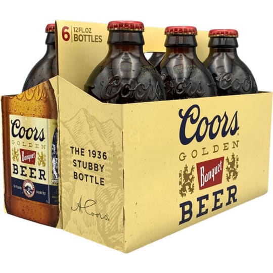 Coors Banquet Lager Beer - 6 cans / 12oz - 