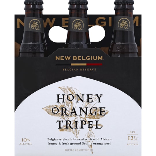 New Belgium Honey Orange Tripel - 6 bottles / 12oz - For this recipe, our brewers drew inspiration from Belgian Golden Strong Ale, a style we love. We sought out the very best ingredients, sourcing wild honey from the African Bronze Honey Company, a member of the Fair Trade Federation and a certified B-Corp. The Seville orange peel is freshly ground. In the end, we created a big, sweet and citrusy Belgian-style Tripel with thoughtfully sourced ingredients.