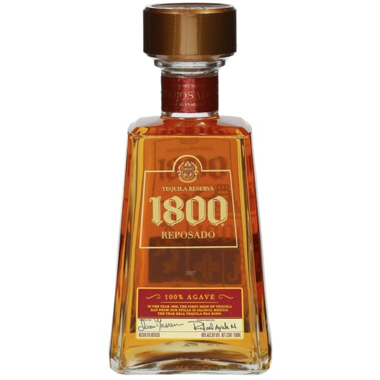 1800 Reposado Tequila - 750mL - Tequila Reserva 1800 Anejo is 100% de Agave, double distilled, and aged in French oak and American Oak for 6 months. 1800 Reposado is exceptionally smooth with a soft Agave taste.