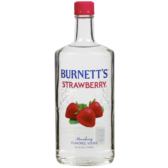 Burnett's Strawberry Vodka - 750mL - Burnett’s Flavored Vodkas combine the quality of Burnett’s Vodka with all-natural flavors to deliver a superior taste.