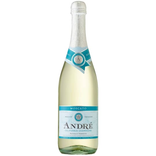Andre Moscato - 750mL - André Moscato California Champagne is sweet, citrusy and bubbly. Its sweet citrus flavors and crisp finish make this sparkling wine a perfect complement for any occasion. Served chilled, or mix it in to your favorite cocktail recipe.