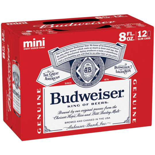 Budweiser Pale Lager - 12 cans / 12oz - Budweiser beer is a medium-bodied, American-style lager beer. Brewed with high quality barley malt, a blend of premium hop varieties, fresh rice and filtered water, this American beer is crisp and full of flavor.