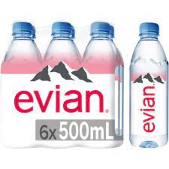 Evian 500ml 6 Pack Plastic Water Bottles Delivery in Brooklyn, NY