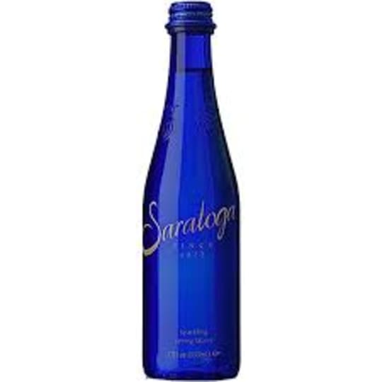 Saratoga Sparkling 12oz Single Glass Water Bottle Delivery in Brooklyn