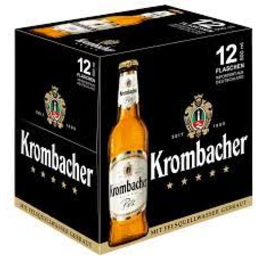 Krombacher Pils 12 x 11.2oz Bottles - 4.8% ABV.