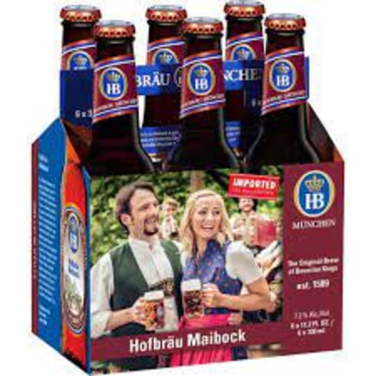 Hofbrau Maibock 6 Pack Bottles - Its aromatic flavor and alcoholic content of approximately 7.2% by volume makes it one of the best creations from Hofbräu’s brewing kettles.