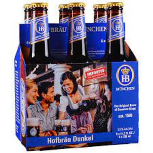 Hofbrau Dunkel 6 Pack Bottles - With its alcoholic content of around 5.5% volume and its spicy taste, it’s a refreshing beer that suits all kinds of occasion. 