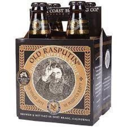 Old Rasputin 4 Pack 12oz Bottles - This Russian Imperial Stout is a rich, intense brew with big complex flavors and a warming finish. 9% ABV.