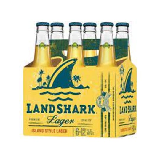 Landshark 6 Pack 12oz Bottles - Born in Margaritaville, this island-style lager is a complex blend of hops and two-row caramel malts with a light, refreshing taste and a hint of malty sweetness. It is a great beer for the beach, the pool, the lake, or whenever you’re in the mood for summer. LandShark Lager helps you keep that beach feeling with you, whenever and wherever you go. 5% ABV.