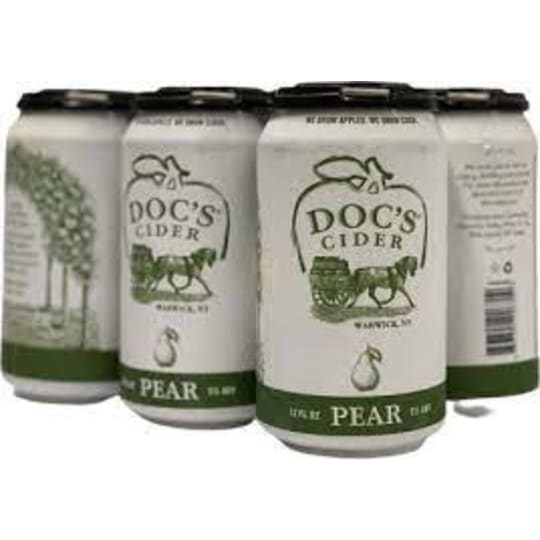 Doc's Draft Hard Pear Cider 6 Pack 12oz Cans Delivery in Brooklyn, NY