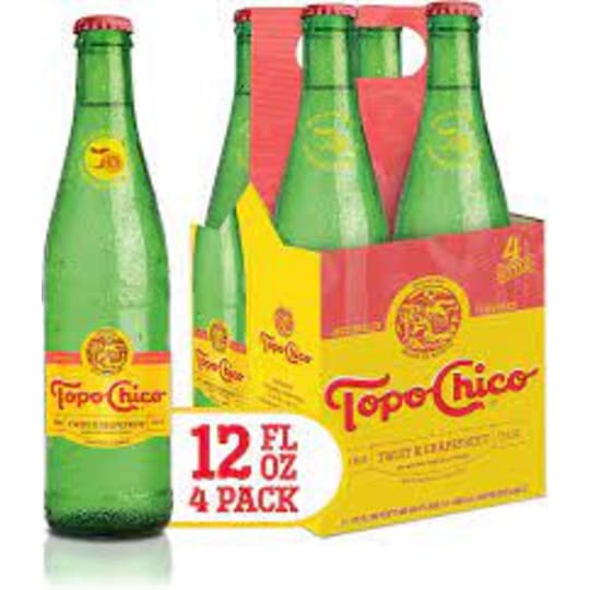 Topo Chico Grapefruit Sparkling Mineral Water 4 Pack 12oz Bottles