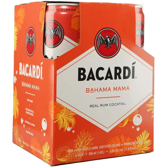 Bacardi Bahama Mama - 4 cans / 355mL - 
