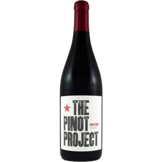 The Pinot Project Pinot Noir 2021 -750ml - The Pinot Project Pinot Noir offers notes of dark cherry, blackberry, and cacao with a smooth, lingering finish. Medium-bodied with fine-grained tannins.
