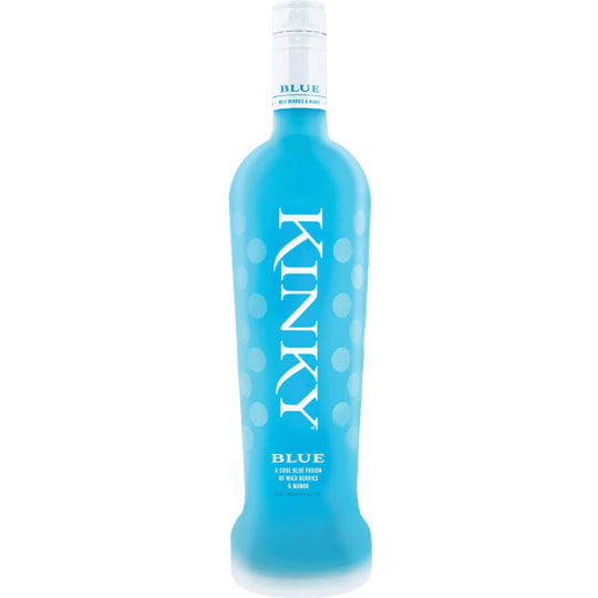 Kinky Blue 750ml - Liqueur. A cool blue fusion of wild berrires & mango.