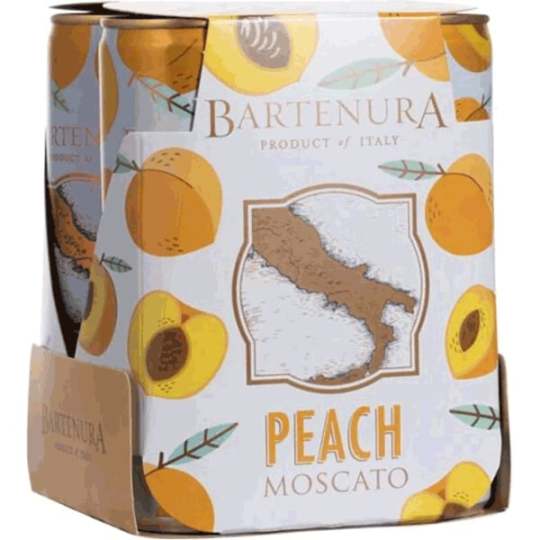 Bartenura peach moscato-4cans - 