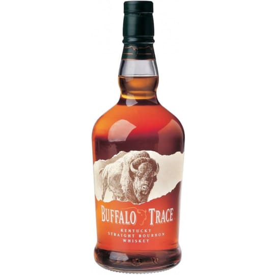 Buffalo Trace Straight Whiskey Bourbon - 750mL - Made from the finest corn, rye and barley malt, this whiskey ages in new oak barrels for years in century old warehouses until the peak of maturity. The taste is rich and complex, with hints of vanilla, toffee and candied fruit. The smooth finish lingers on the palate.