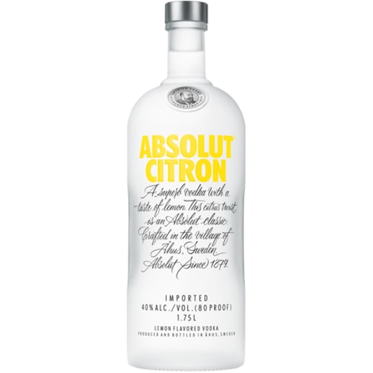 Absolut Citron 1.75L - Citron Vodka.