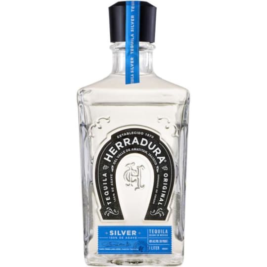 Tequila Herradura 80 Proof Silver Tequila Bottle (1 L) - 