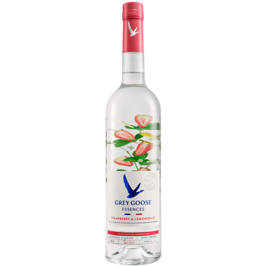 Grey Goose Essences SB & LG 750ml - Essences Starwberry & Lemongrass Vodka.