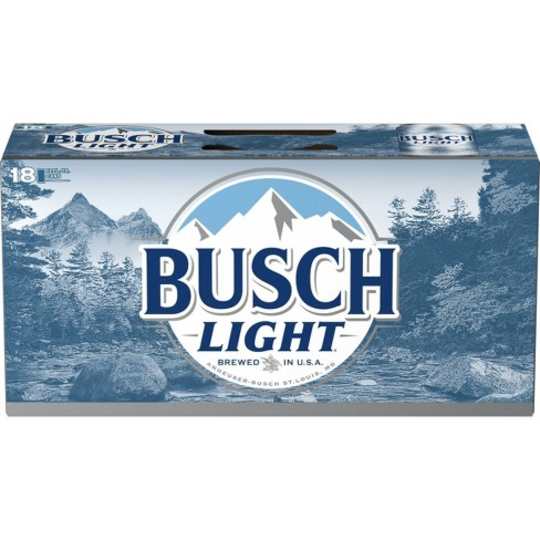 BUSCH LIGHT BEER 18 PK - 