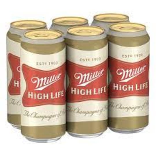 MILLER HIGHLIFE 16 OZ  6 PK CAN - 