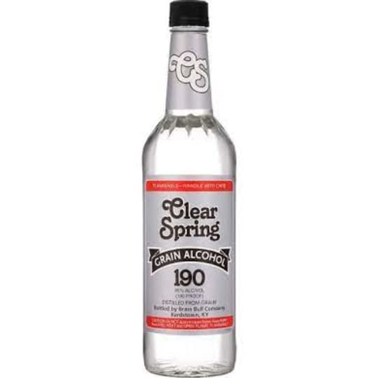CLEAR SPRINGS 190 GRAIN ALCOHOL 1.0L - 