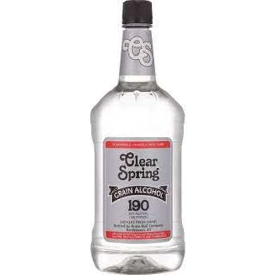 CLEAR SPRINGS 190 GRAIN ALCOHOL 1.75L - 