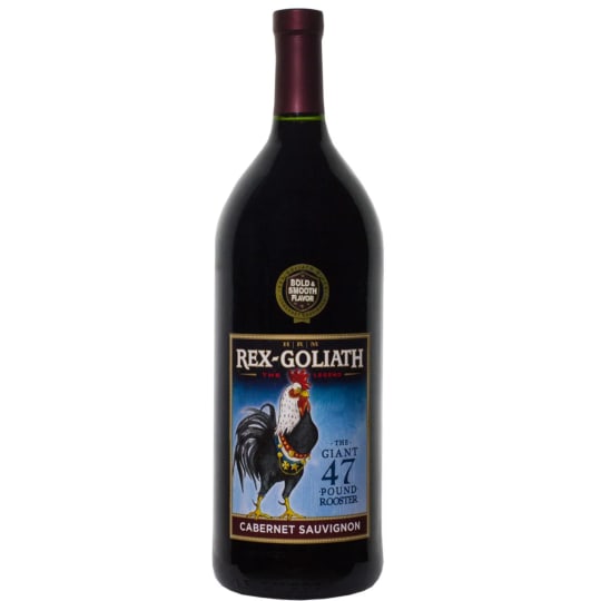 Rex Goliath Cabernet Sauvignon - 1.5L - Our star grape, Cabernet Sauvignon, is the king of all reds. We think it's a perfect fit for His Royal Majesty. This is a hearty, yet smooth Cabernet Sauvignon. I love taking this wine to get-togethers with friends. It always seems to help inspire good conversation. Food Pairings This regal wine is ready to be paired with herb-roasted beef, leg of lamb, Brie, cheddar or chocolate.