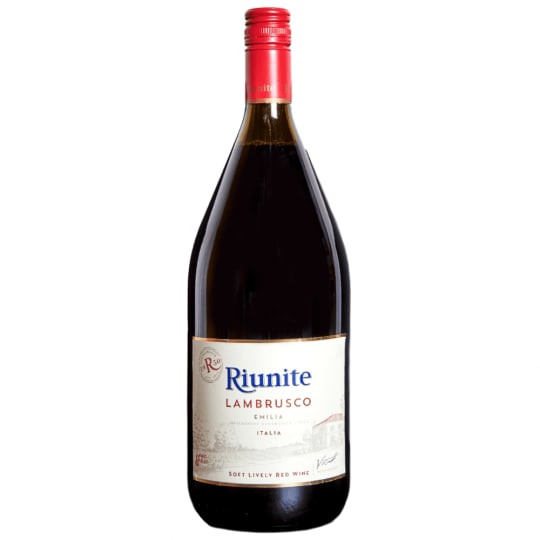 Riunite Lambrusco - 1.5L - Soft, breezy, and eminently quaffable. This frizzante-style wine pairs perfectly with a wide variety of foods.