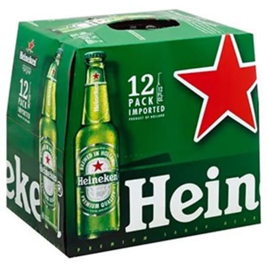 Heineken 12 pack 12oz Bottles - Smooth, nicely blended bitterness with a clean finish. This fresh, high quality Heineken is enjoyed near and far since 1873. 5% ABV.