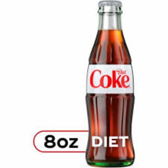 Diet Coke 8oz Glass 24 Pack Case - 