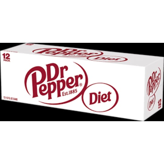 Diet Dr Pepper 12 Pack Cans - 