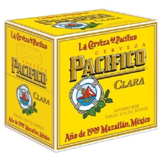 Pacifico 12pk 12oz bottles - 